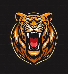 Brüllender Tiger
